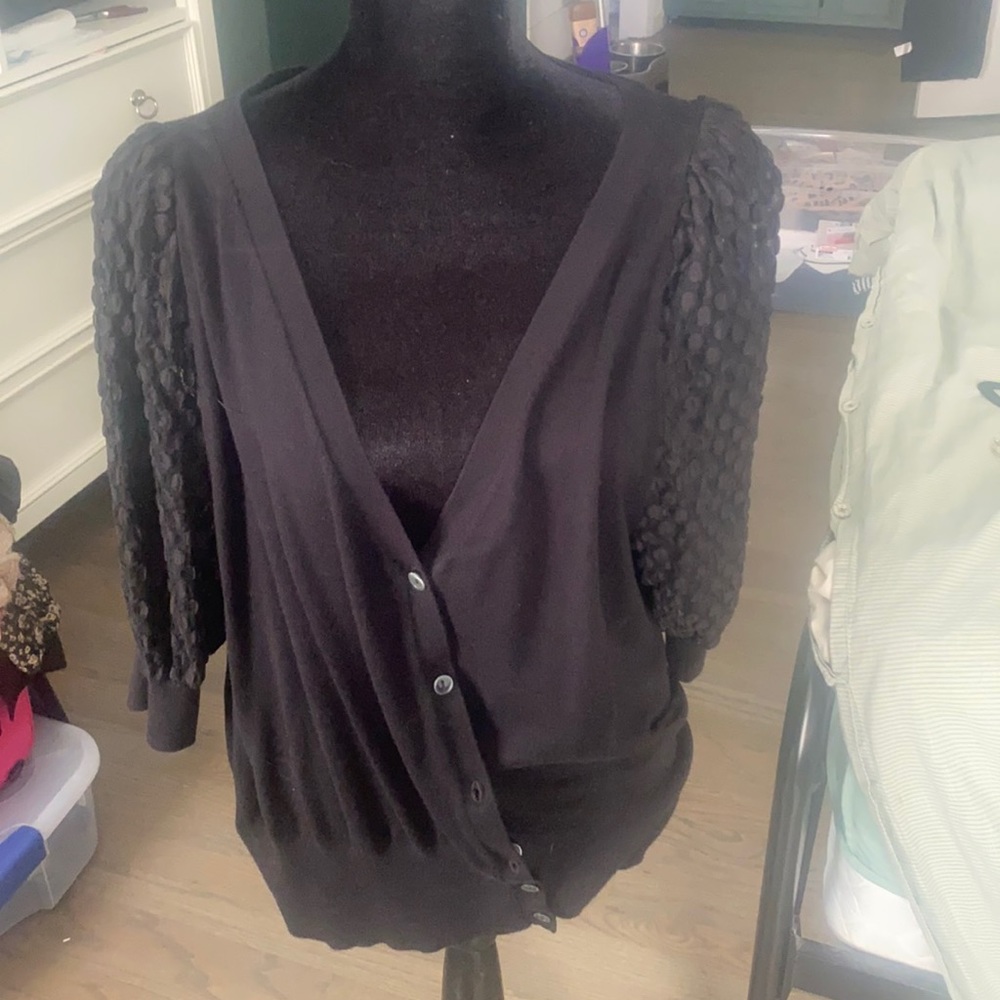 Black cardigan